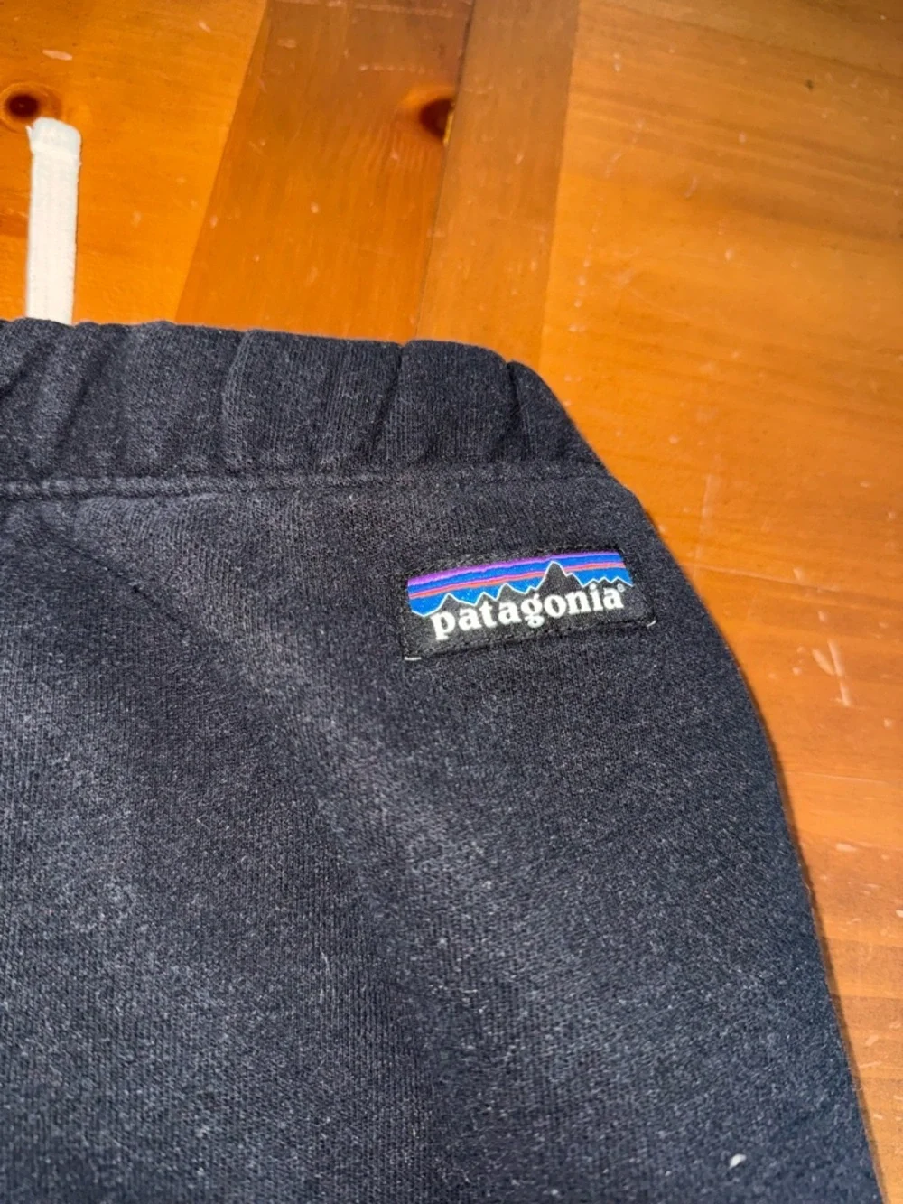 Patagonia Sweatpants Drawstring Size L Black Thick Casual Comfy Joggers Pockets